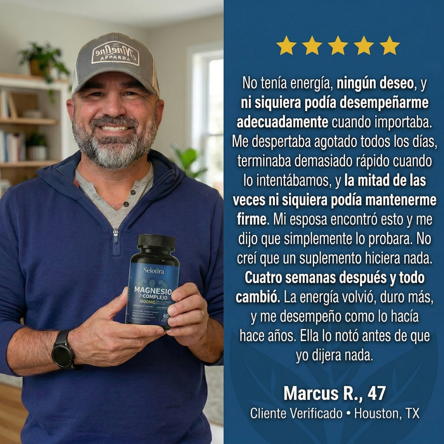 Cápsulas de complejo de magnesio Seloura 7 en 1