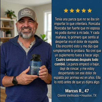 Cápsulas de complejo de magnesio Seloura 7 en 1